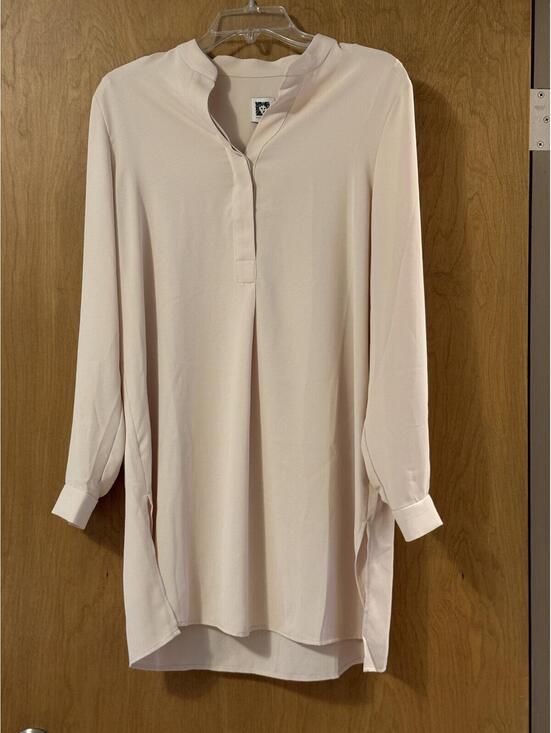 Anne Klein Tops - NWT Anne Klein Crema Popover Tunic Blouse Long Sleeve Women's Small